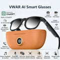 VWAR Smart Glasses with 3600mAh Charging Case 30MP Photography 4K 8MP HD Video Recording ChatGPT Translation Voice Sunglasses