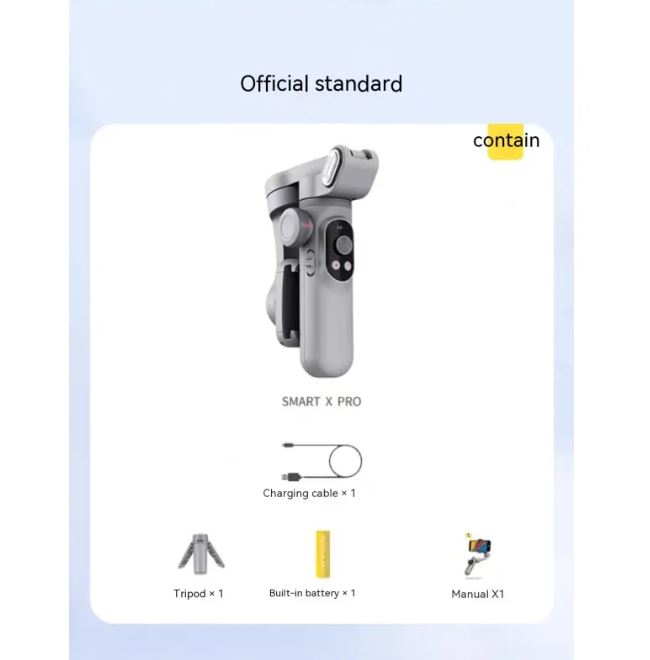 Estabilizador Gimbal PTZ de 3 Ejes para Celular — Anti-vibración Profesional