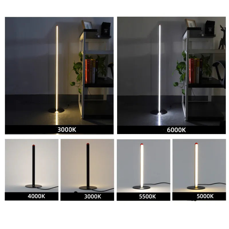 Lámpara de Pie LED — Diseño Minimalista con Luz Regulable
