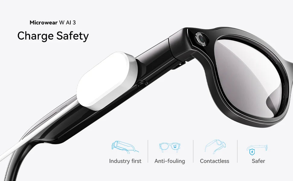 AI Smart Glasses 8 million pixel wide-angle photography, video recording, Bluetooth calling, music, AI intelligent Q&A, photogra