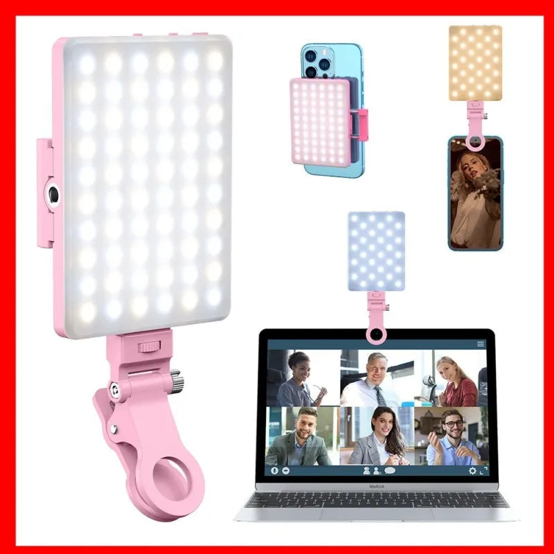 Lámpara de Belleza Portátil para Selfies y Transmisiones en Vivo