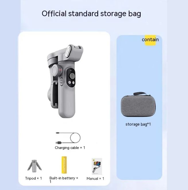 Estabilizador Gimbal PTZ de 3 Ejes para Celular — Anti-vibración Profesional