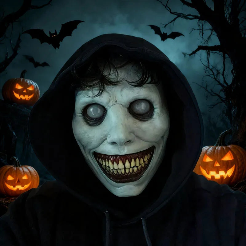 Halloween Horror Mask Scary Creepy Full Face Cosplay Costume Accessory Realistic Spooky Mask for Party Haunted House Decorations