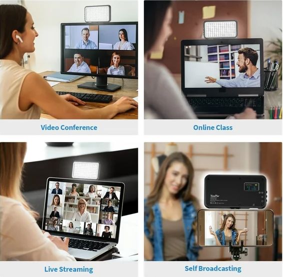 Panel de Luz LED Regulable para Videollamadas y Streaming