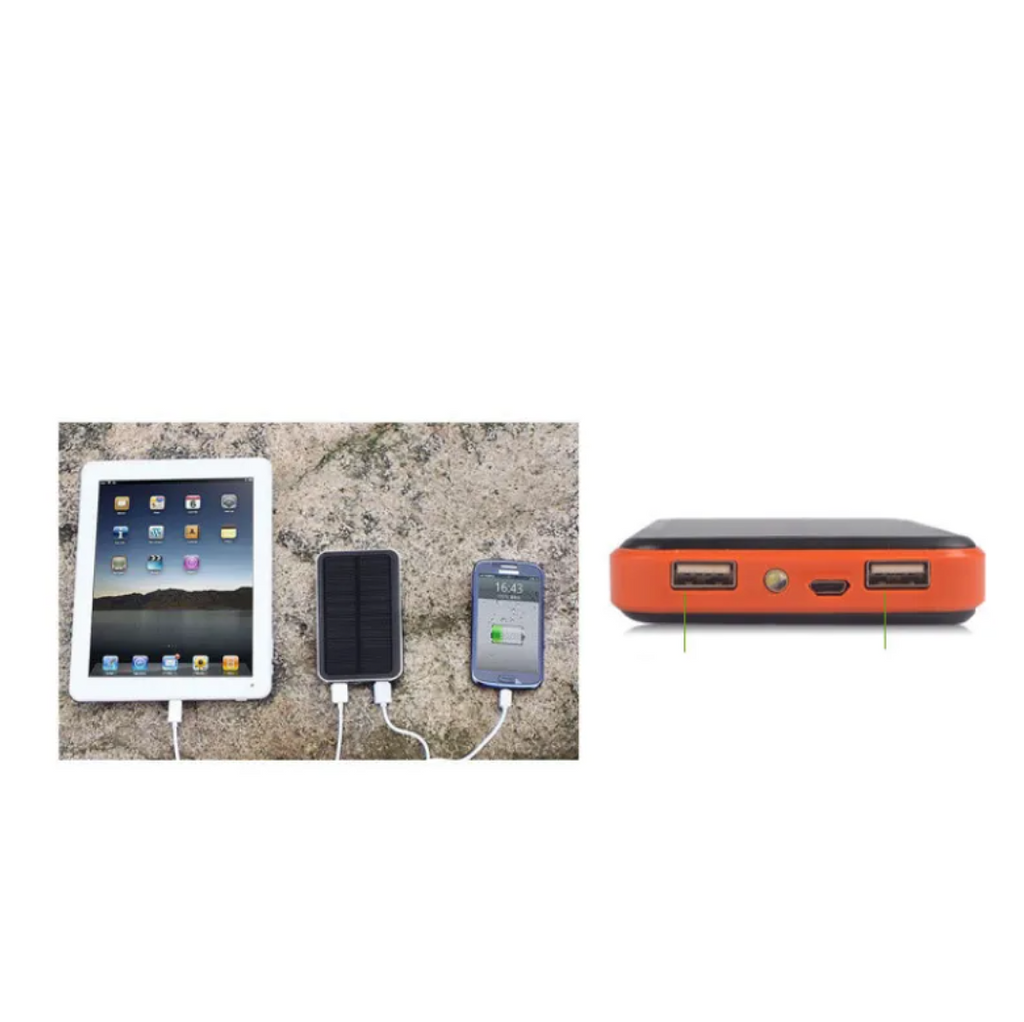 Power Bank Solar 20000mAh — Carga Infinita para Aventuras y Emergencias